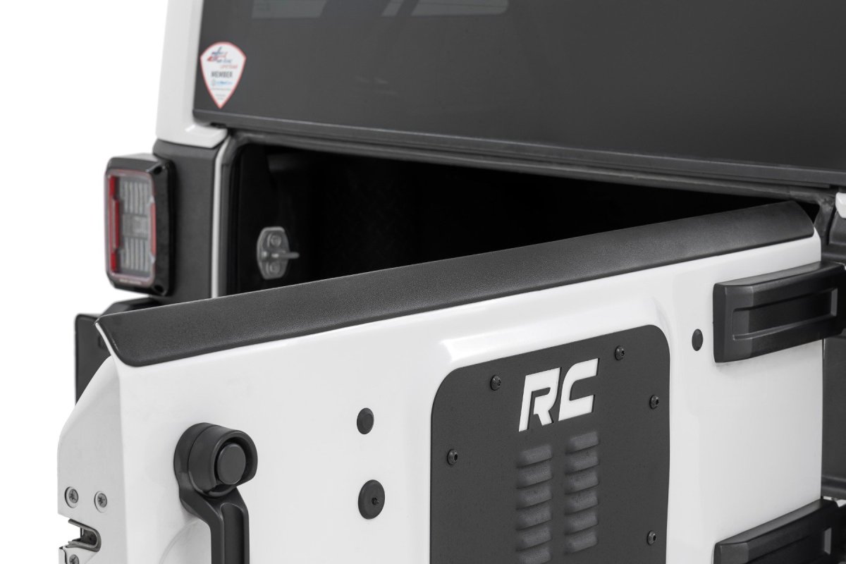 Jeep Wrangler Unlimited Tailgate Protector - Rear - Rough Country - Trail Cladding - '07-'18